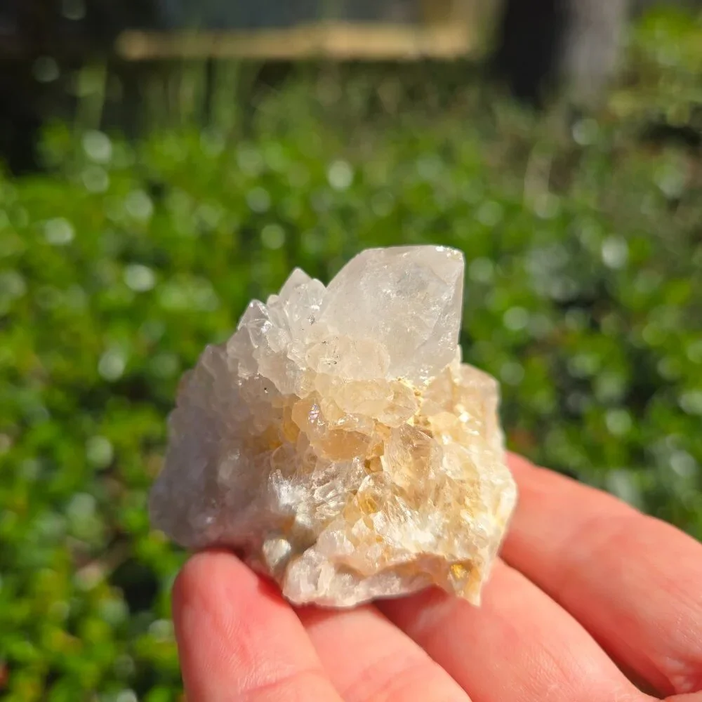 Spirit Cactus Quartz with Clusters and Quartz Pyramid Point #1